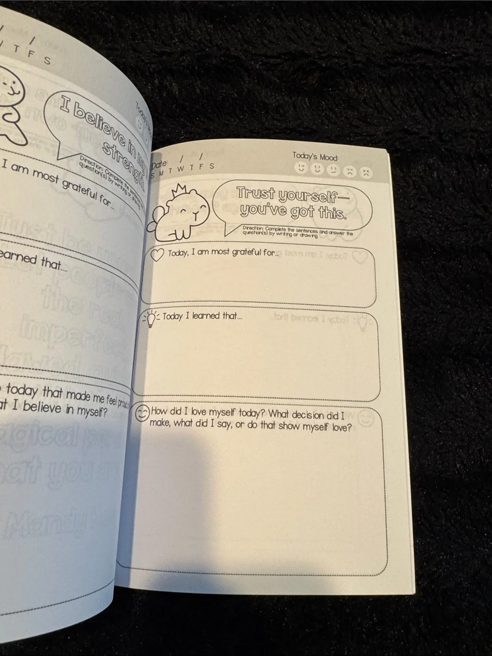 Daily Self-Love & Gratitude Journal for Kids Kawaii Capybara Theme